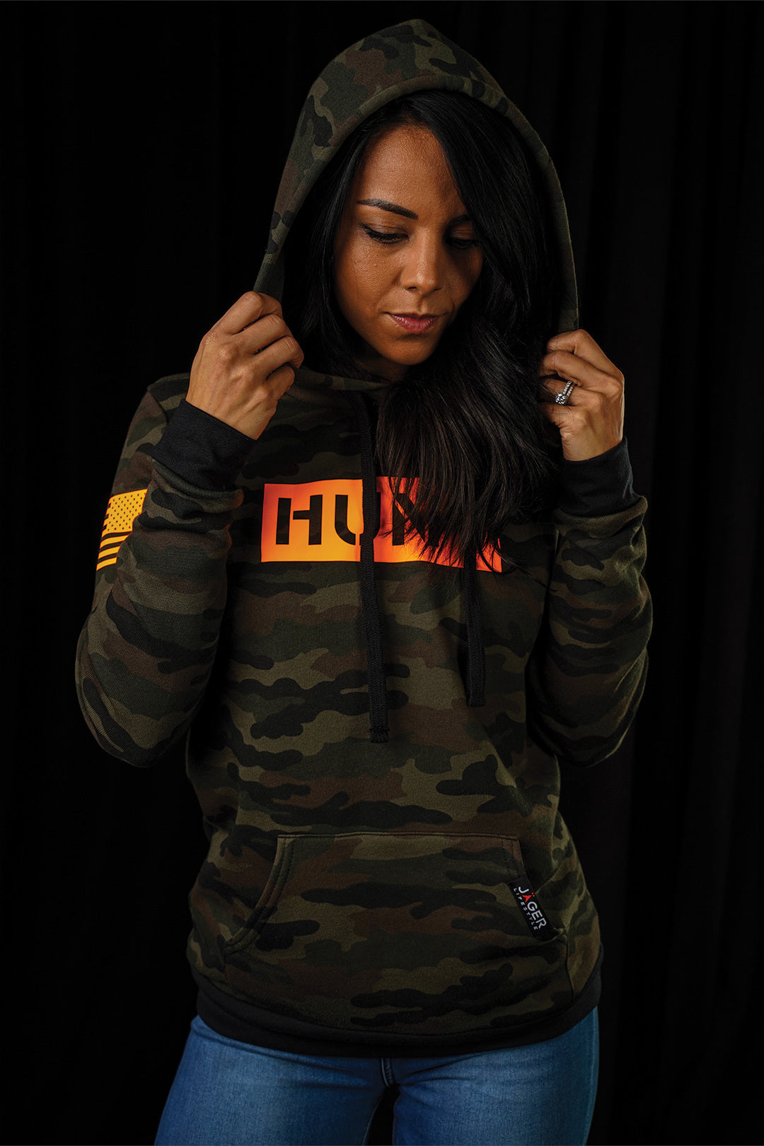 Hunt Hoodie Camo Fleece Pullover J GER Lifestyle