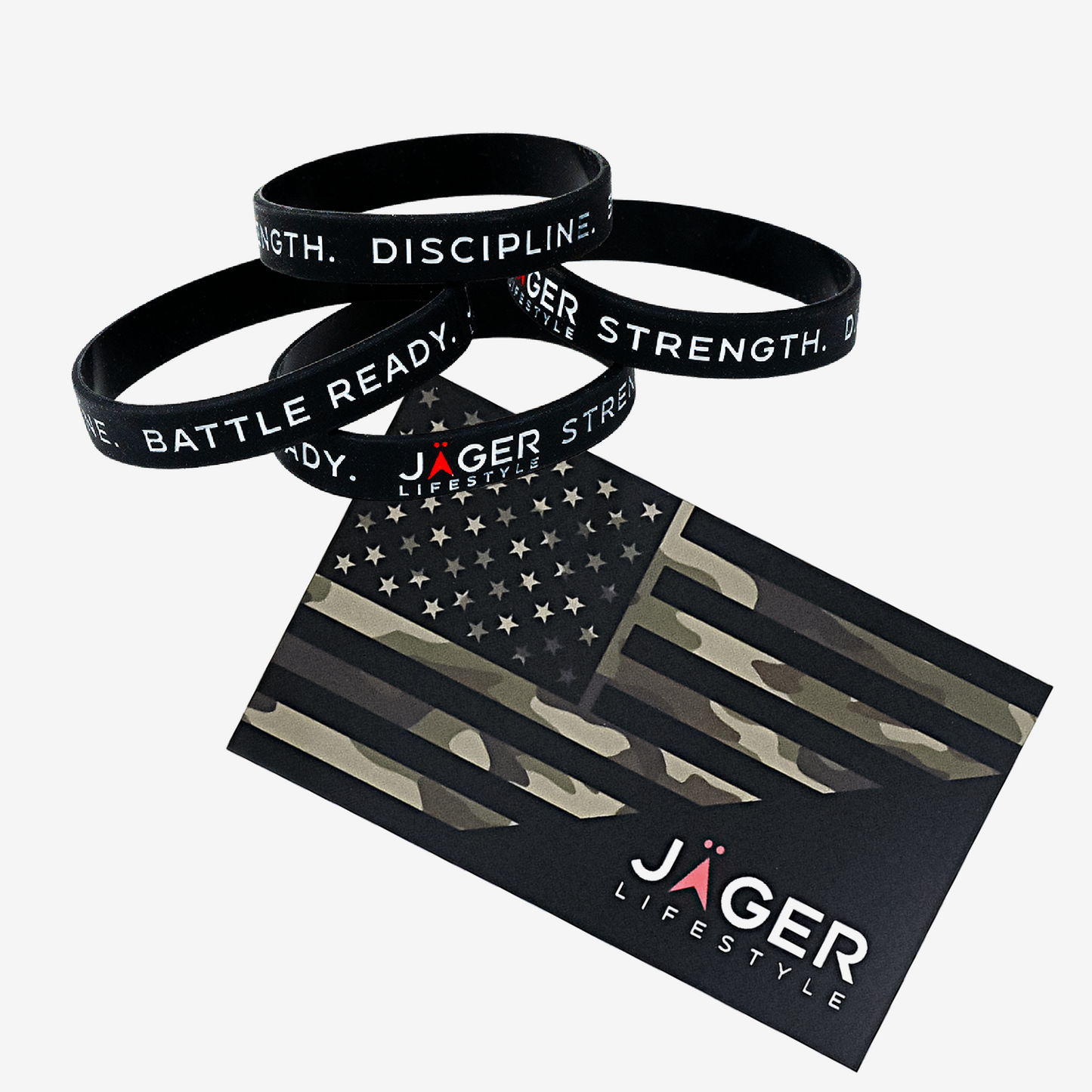 Free Gift Wristband + Camo American Flag Sticker